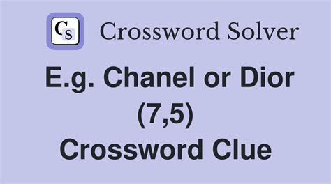 dior product crossword|Dior product crossword clue 7 Letters .